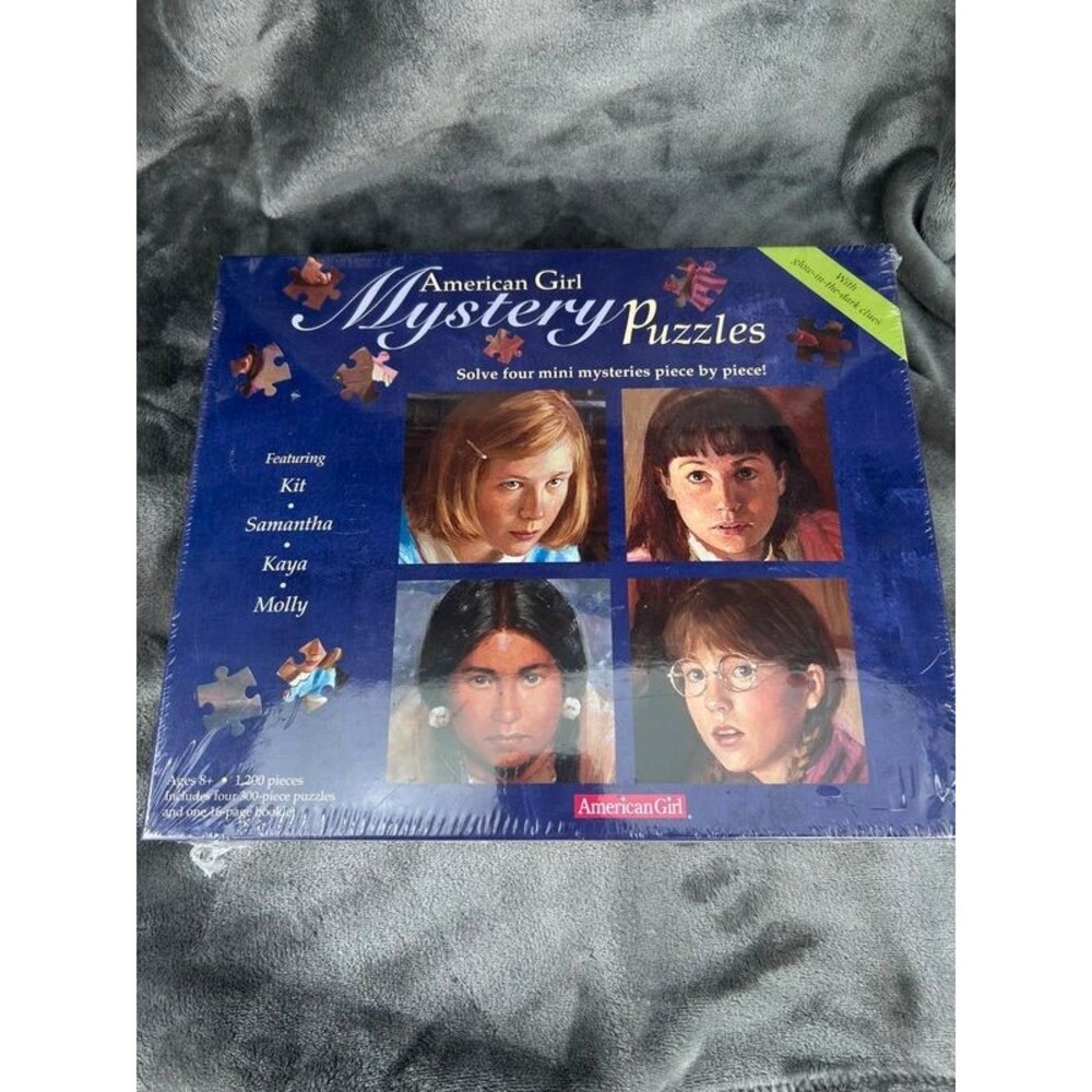 American Girl Mystery sealedPuzzles 4 Set glow in Dark mini mysteries Age 8+